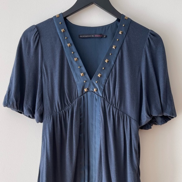 DEVELOPMENT BY ERICA DAVIES STUDDED DRESS in Navy - Picture 3 of 7